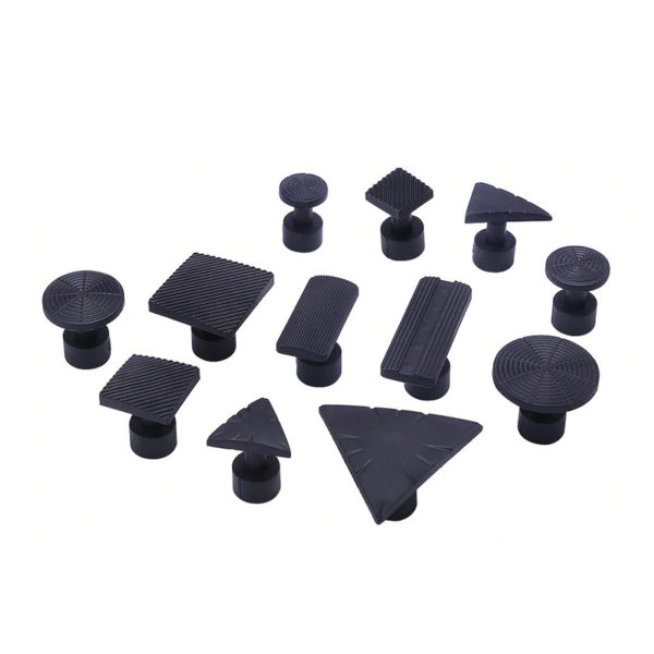 Dent Pulling Glue Tabs – 12 Plastic Pieces in Black